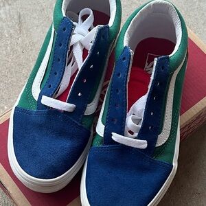 Vans Kids Sneakers in Green and Navy